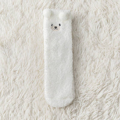 Plush Socks Female Plus Velvet Thickened Warm Month Socks