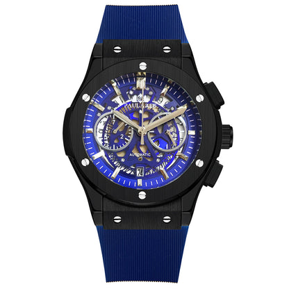 Multifunctional Rubber-Strap Quartz Stopwatch Mens Watch