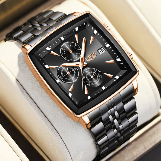 Business Personality Large Dial Square Watch Men
