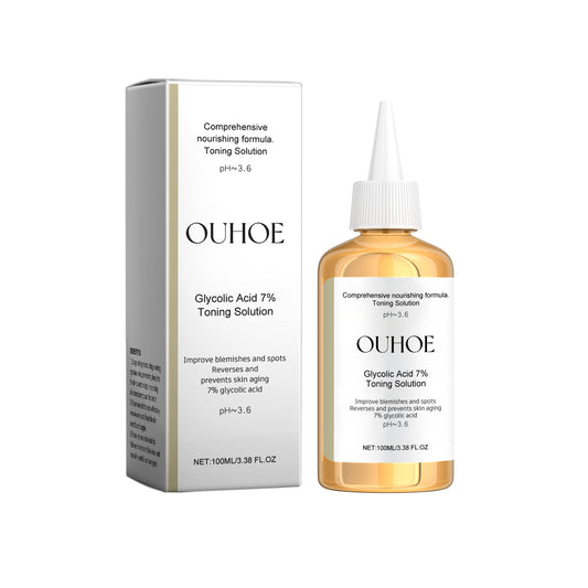 OUHOE Glycolic Acid 7% Moisturizing Toner, Remove Acne, Improve Skin Condition And Rejuvenate Skin Toner Essence