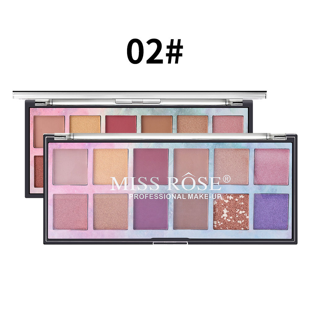 Beauty Shimmer Matte Long Lasting Waterproof Makeup Eye Shadow Plate