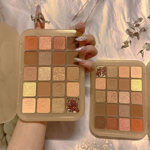 Five-Color Eye Shadow Plate Earth Color Affordable Student Niche