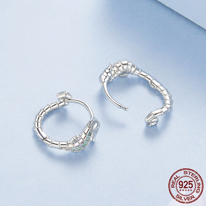 Haima Ear Clip Sterling Silver Earrings