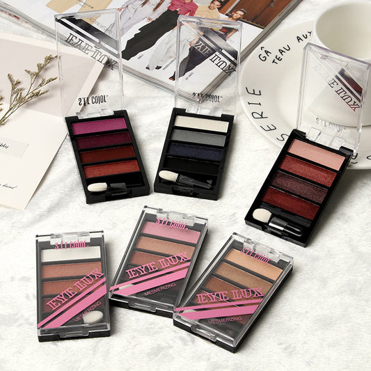 Ladies Makeup 4 Colors Net Red Eyeshadow Palette