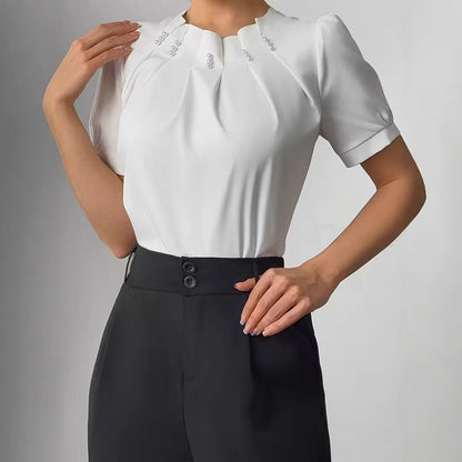 Puff-sleeve Shirt Blouse T-shirt