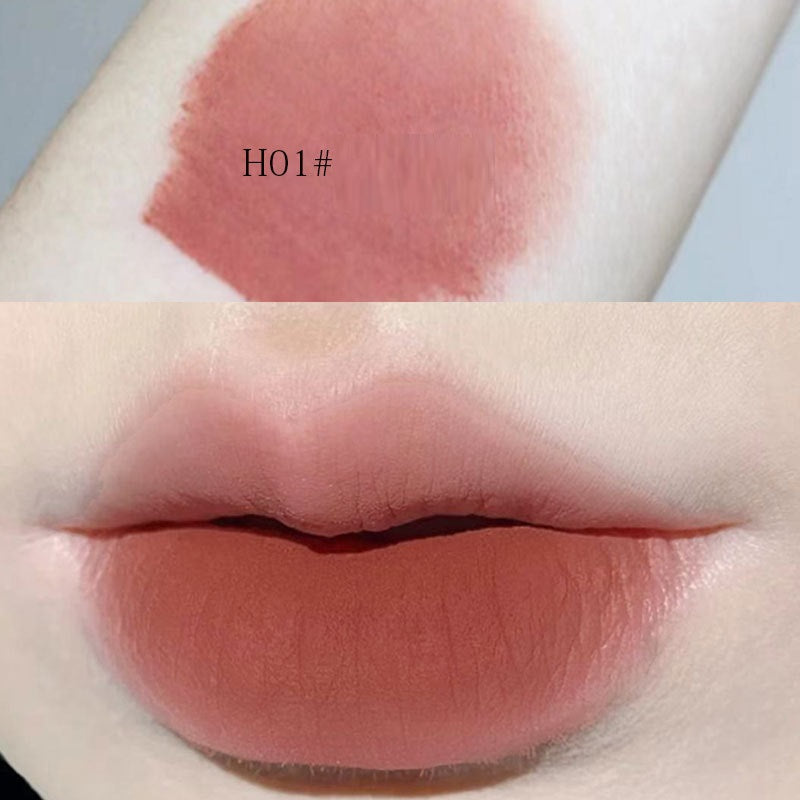 HERORANGE Color Mixing Diary Lip Mud Cream Velvet Matte Lip Lacquer Milk Tea Bean Paste Student Lipstick