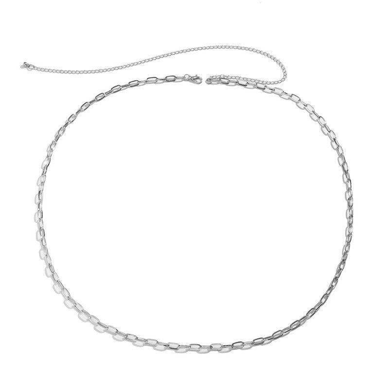 Cold Wind Single-layer Metal Chain Waist Chain