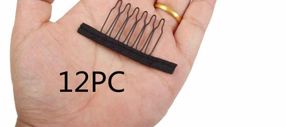 Iron Steel Comb Clip Wig Net Cap Hair Comb