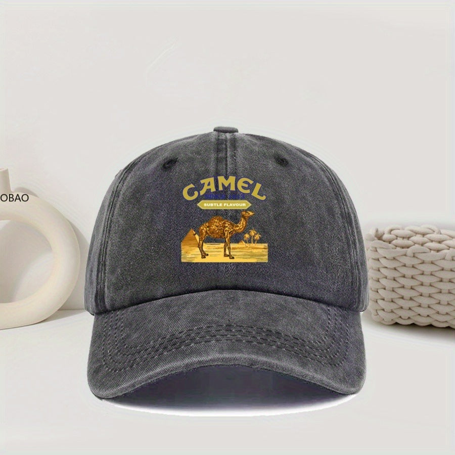 Mens Outdoor Simple All-Match Embroidered Letter Baseball Cap