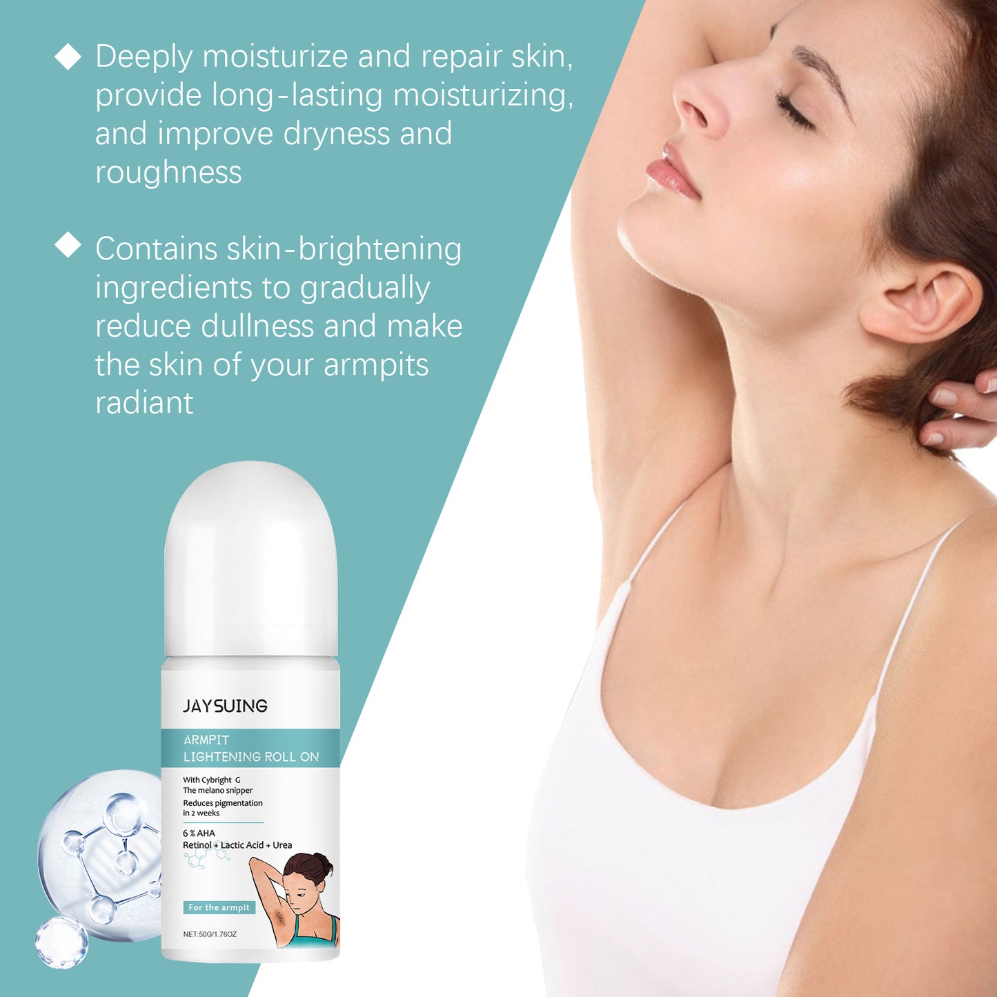 Jaysuing Armpit Beauty Ball Portable Armpit Ball Clean And Shiny Skin Bright And Light And Moist