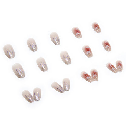 Wearable Nail Sticker Ballerina Ice Transparent Shiny Clouds