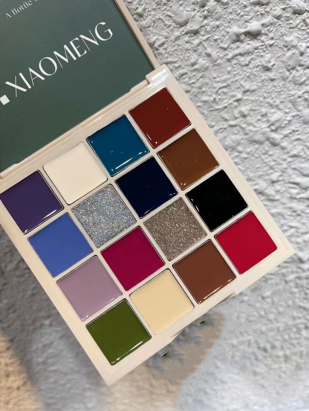 16-color Oil Painting Japanese-style Solid Canned Eyeshadow Palette Cream Glue