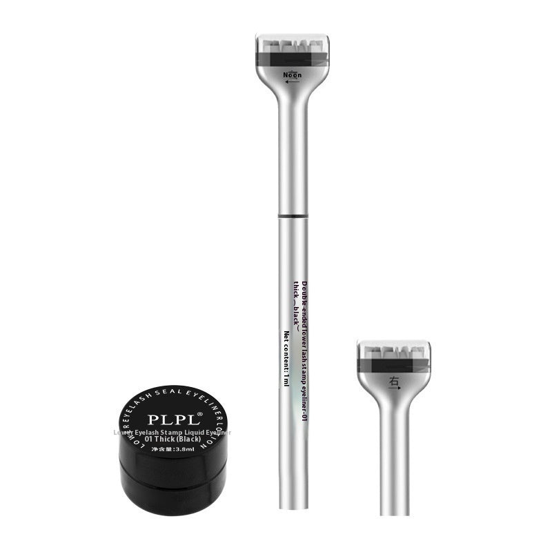 Double-headed Lower Eyelash Seal Eyeliner Quick-drying Not Smudge Durable Waterproof And Sweatproof Eyeliner Two-in-one