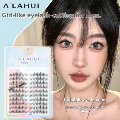 Ultra-fine Sheer Root Natural Segmented Comic Fairy Eyelashes