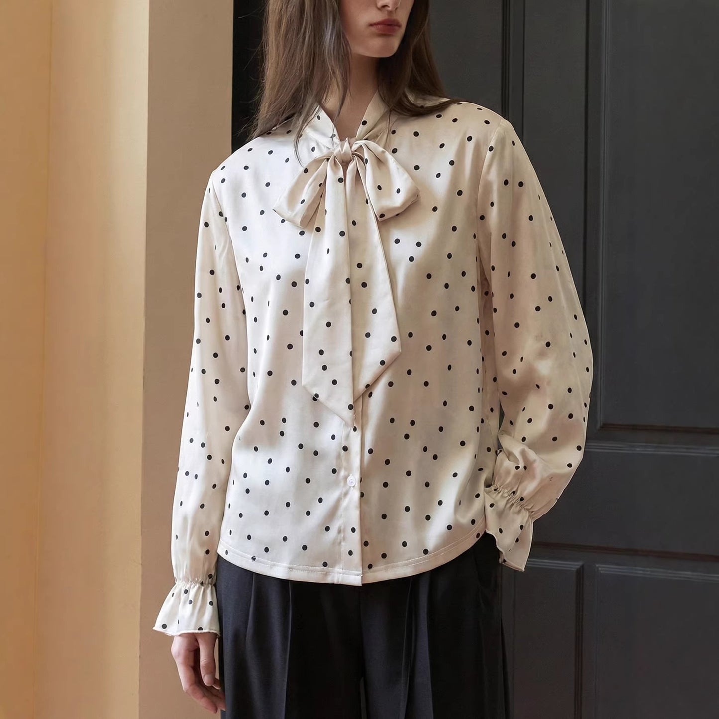 Chiffon Blouse Professional-style Shirt Womens Top