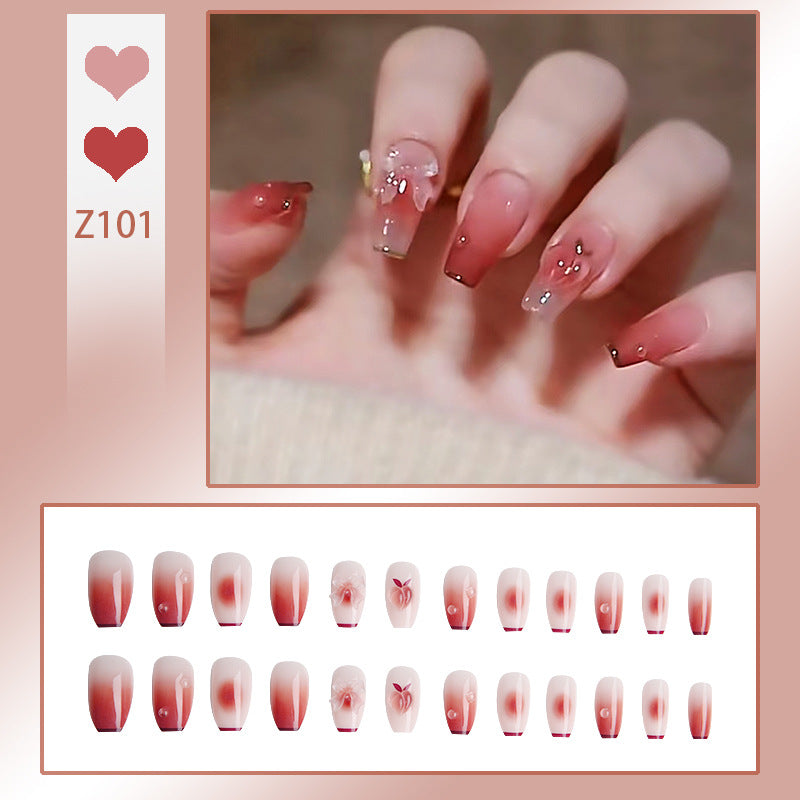 Wearable Nail Sticker Ballerina Ice Transparent Shiny Clouds