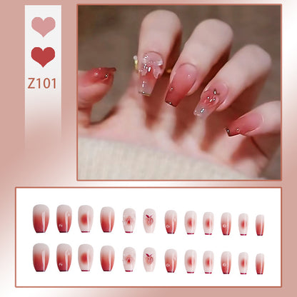 Wearable Nail Sticker Ballerina Ice Transparent Shiny Clouds