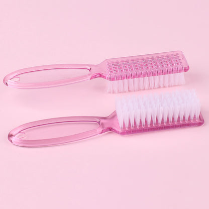 Transparent Long Handle Nail Brush Nail Plastic With Handle Dusting Brush