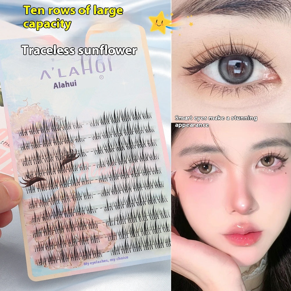 Ultra-fine Sheer Root Natural Segmented Comic Fairy Eyelashes