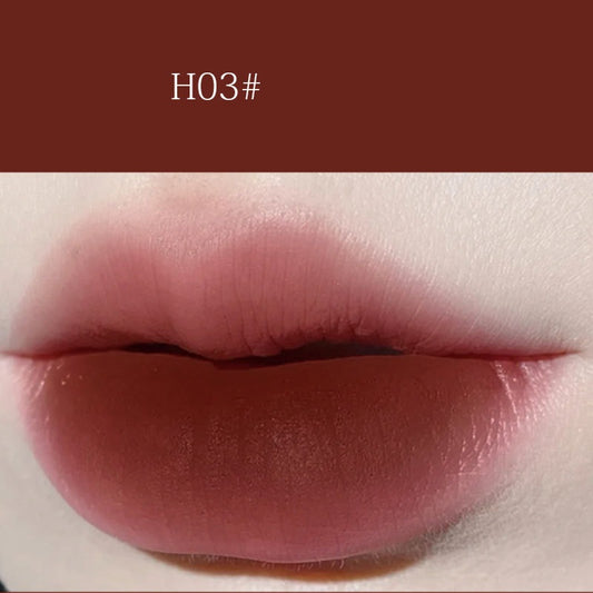 HERORANGE Color Mixing Diary Lip Mud Cream Velvet Matte Lip Lacquer Milk Tea Bean Paste Student Lipstick