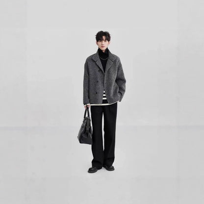 High-end Wool Coat For Men Autumn And Winter