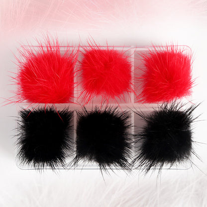 Nail Hair Ball Magnet Detachable Jewelry