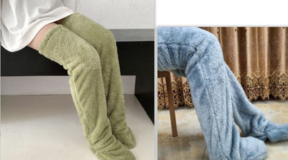 Winter Warm Cold Leg Knee Joint Cold-proof Stockings Home Floor Sleeping Socks