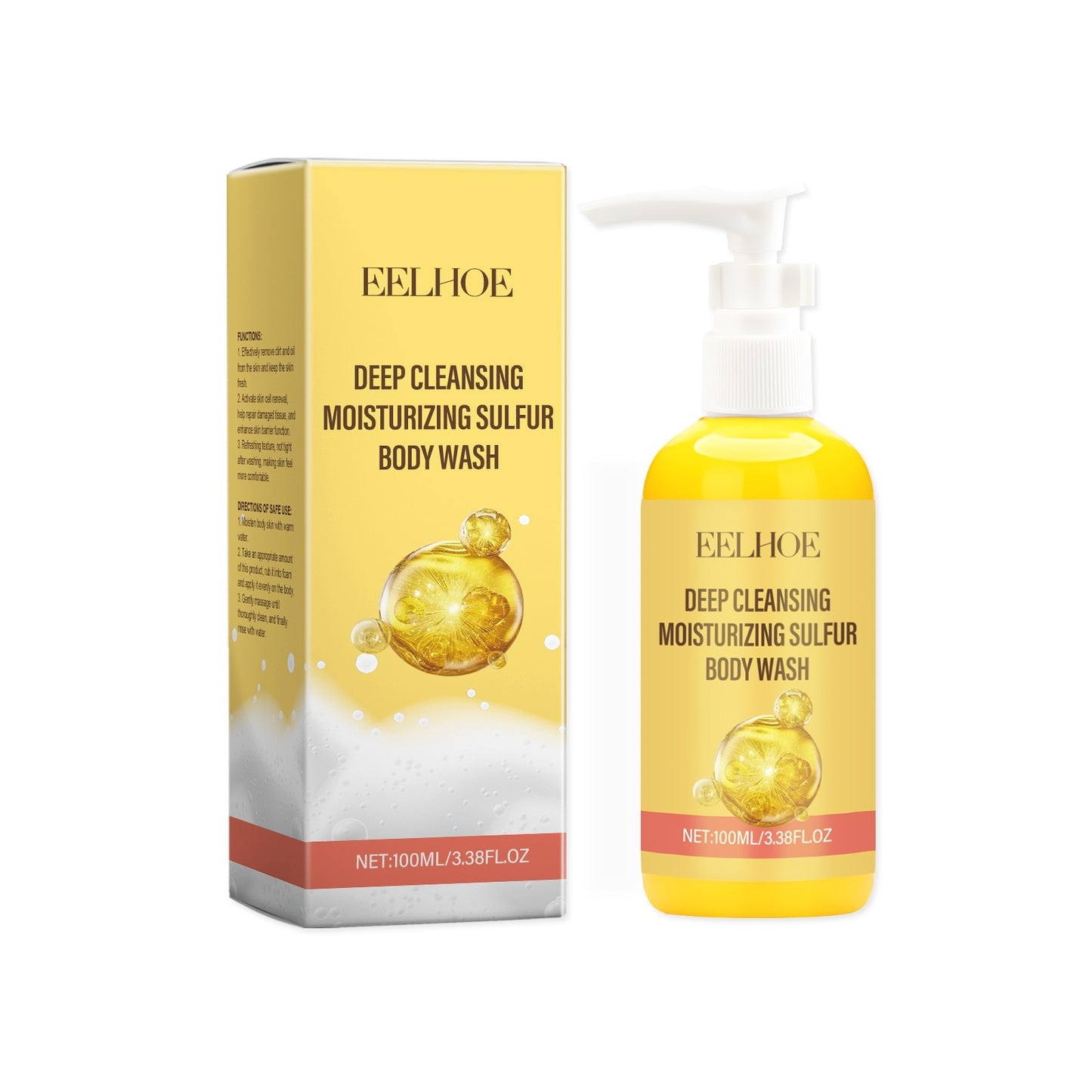 Sulfur Cleaning Shower Gel For Moisturizing