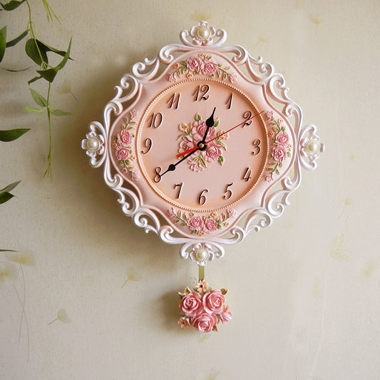 European Stereo Wall Clock Silent Clock