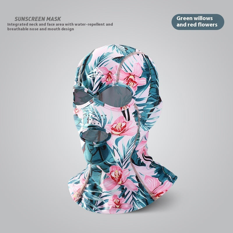 Facekini Swimming Sun Protection Head Cover Men And Women Outdoor