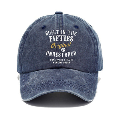 Washed Cotton Printed Distressed Vintage Dad Men's Baseball Cap