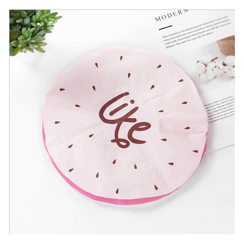 Cute Fruit Shape Waterproof Shower Cap
