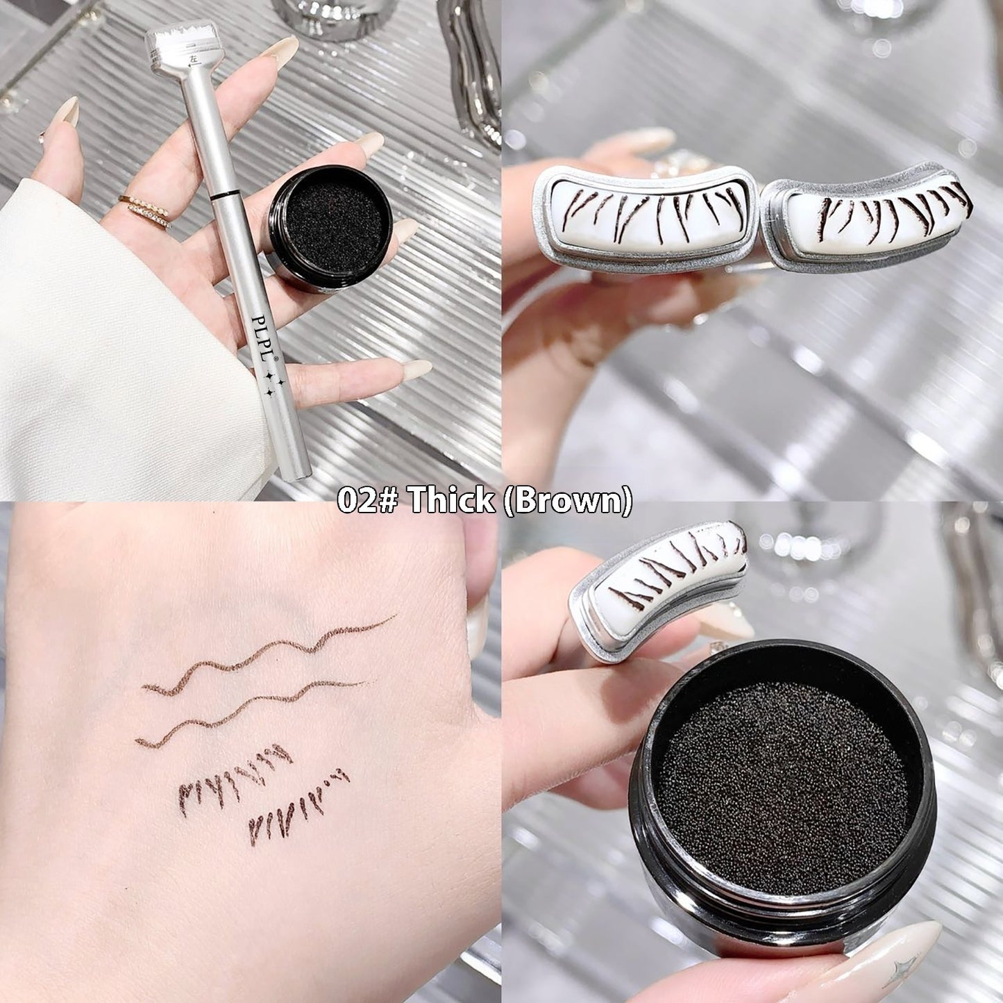 Double-headed Lower Eyelash Seal Eyeliner Quick-drying Not Smudge Durable Waterproof And Sweatproof Eyeliner Two-in-one