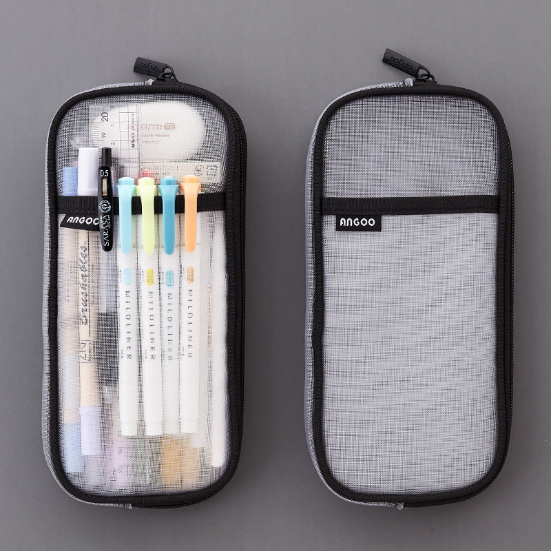 Transparent Pencil Case Girl Stationery Bag Special For High School Entrance Examination Large Capacity