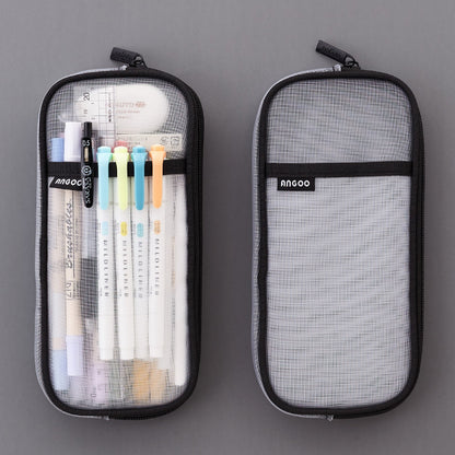 Transparent Pencil Case Girl Stationery Bag Special For High School Entrance Examination Large Capacity
