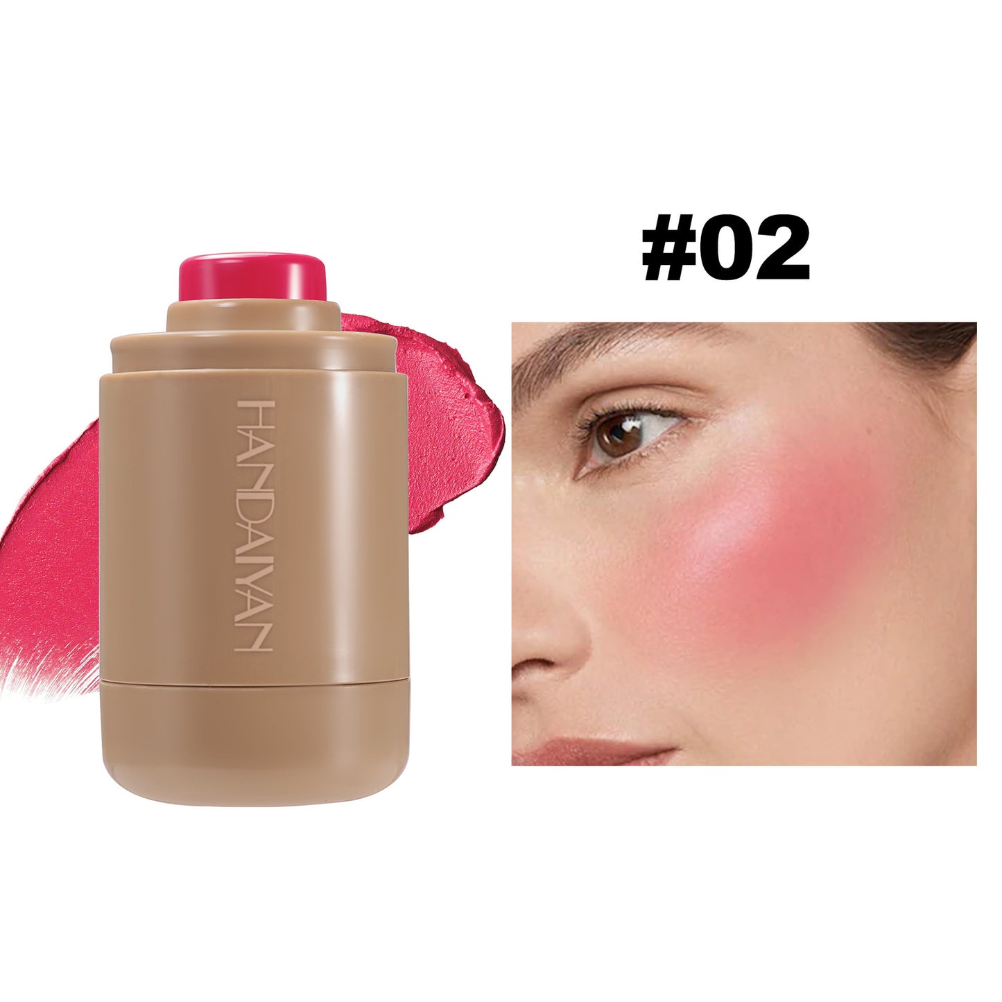 6-Color Matte Dual-Use Red Blush Contouring Palette