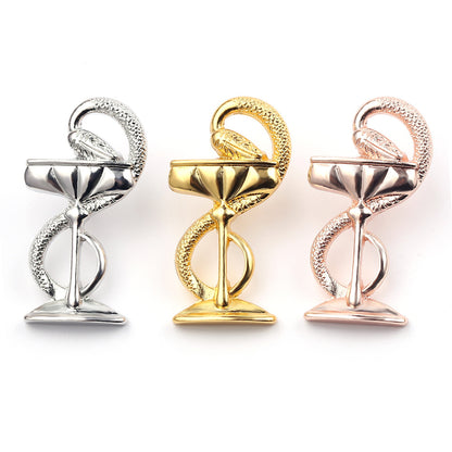 Snake Wine Glass Brooch Wild Temperament Brooch