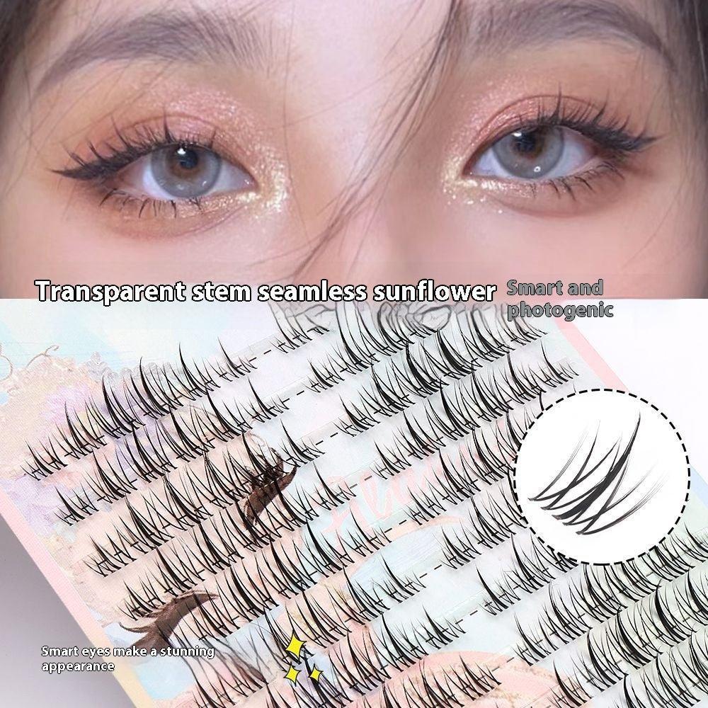 Ultra-fine Sheer Root Natural Segmented Comic Fairy Eyelashes