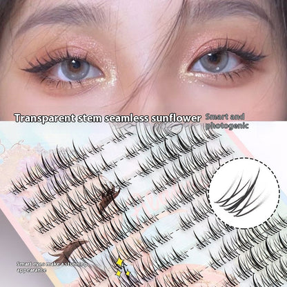 Ultra-fine Sheer Root Natural Segmented Comic Fairy Eyelashes