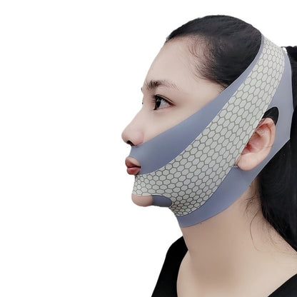Double-layer Pressure V Face Lifting Mask Firming Mask Masseter Facial Lifting French Pattern Face Carving Available Day And Night
