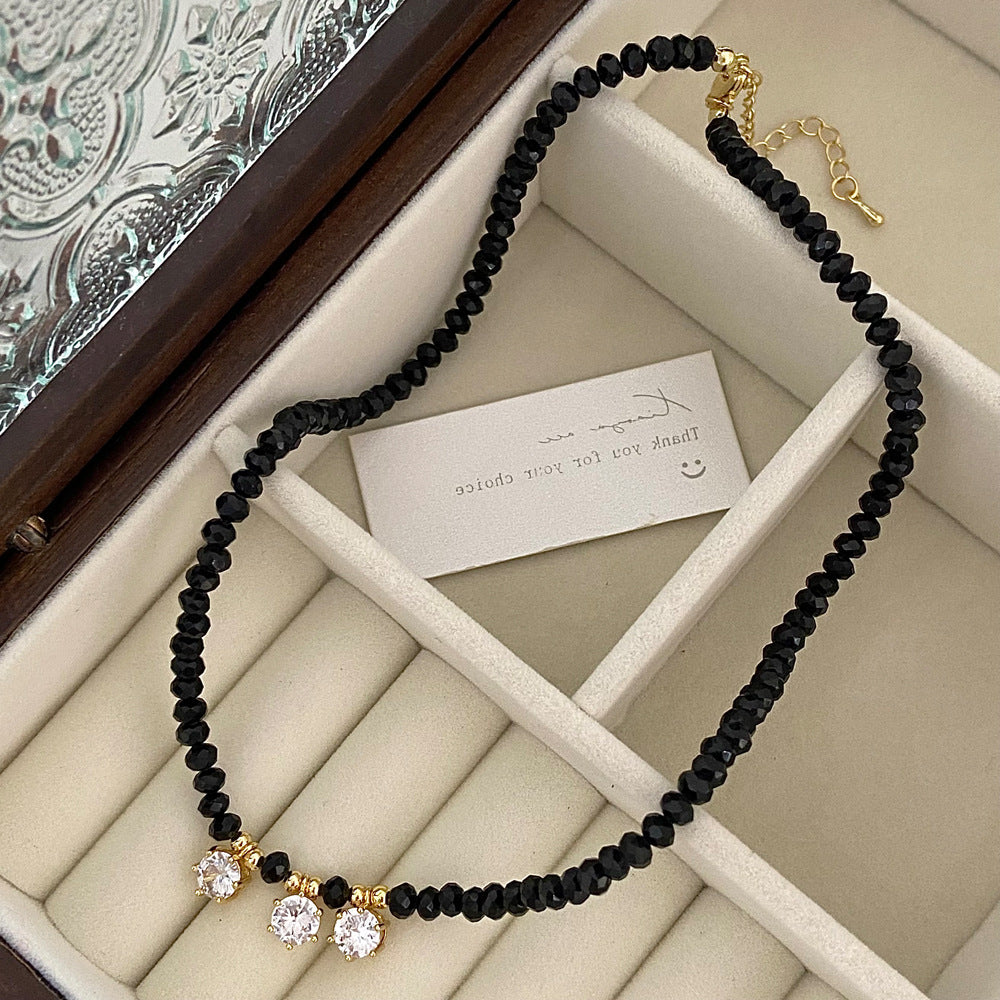 Fashion Simple Zircon Pearl Necklace For Women