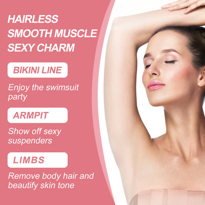 EELHOE Hair Removal Cream, Underarm Leg Hand Hair Removal Mild Non-Irritating Smooth Delicate Skin Clean