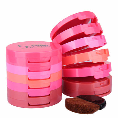 Fashion New Rouge Cream 5 Color Blush Tray