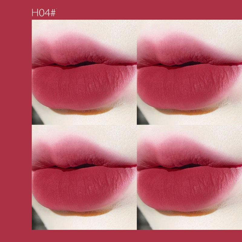 HERORANGE Color Mixing Diary Lip Mud Cream Velvet Matte Lip Lacquer Milk Tea Bean Paste Student Lipstick