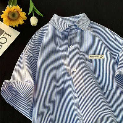 Loose Plus Size Casual Half Sleeve Shirt