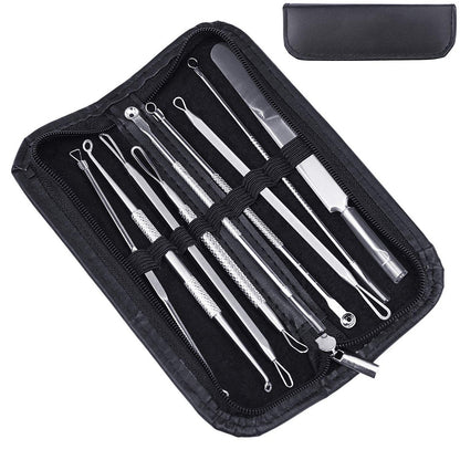 Stainless Steel Acne Needle Clip Double Head Beauty Tool Set