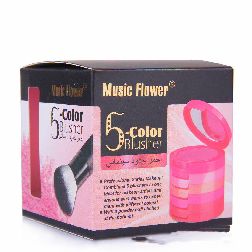 Fashion New Rouge Cream 5 Color Blush Tray