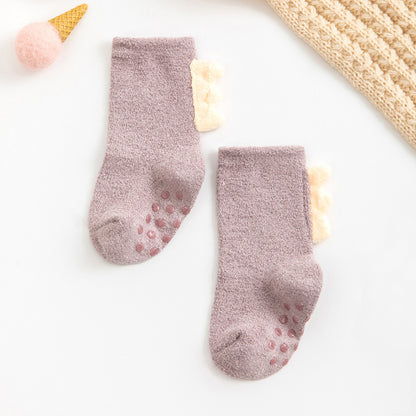 20 Winter New Three-dimensional Super Thick Children's Sleep Socks