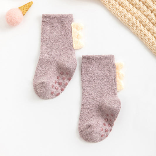20 Winter New Three-dimensional Super Thick Children's Sleep Socks
