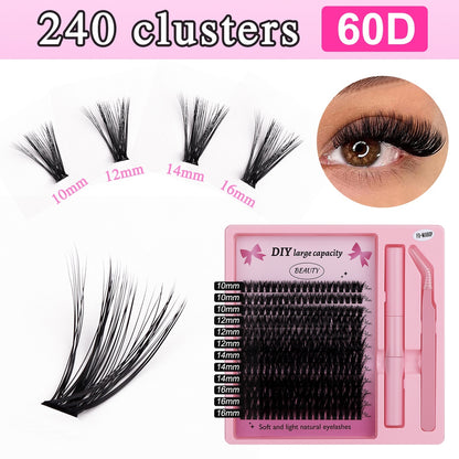 Segmented Hot Melt Single Cluster Large Capacity Thick Eyelash Suit